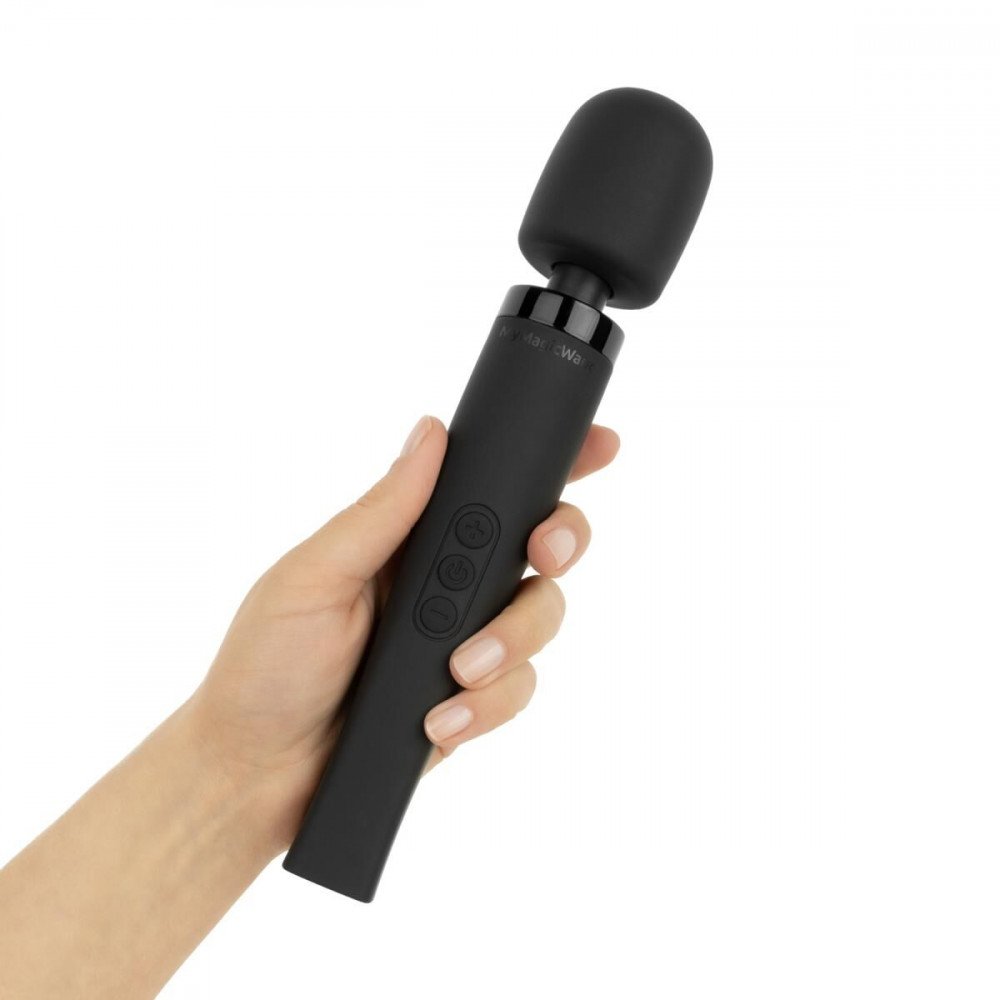 Для LGBTQ+ - Вібромасажер MyMagicWand - Wand Massger Medium Black 5