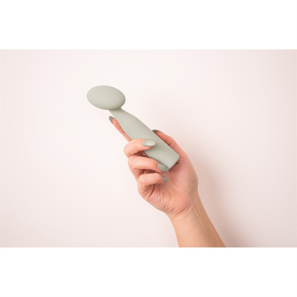  - Точечный вибратор в форме мини-микрофона NUDE LUNA, серый, 16,2 см 12