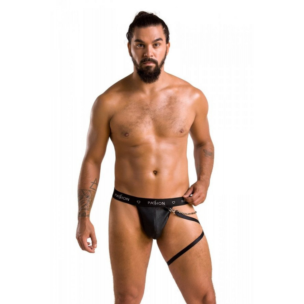 Эротическое белье - Трусы мужские Passion 058 THONG BILL black S/M