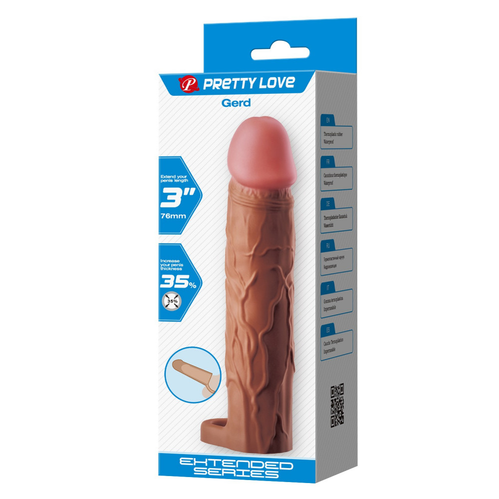  - Подовжуюча насадка презерватив Pretty Love - Gerd 3
