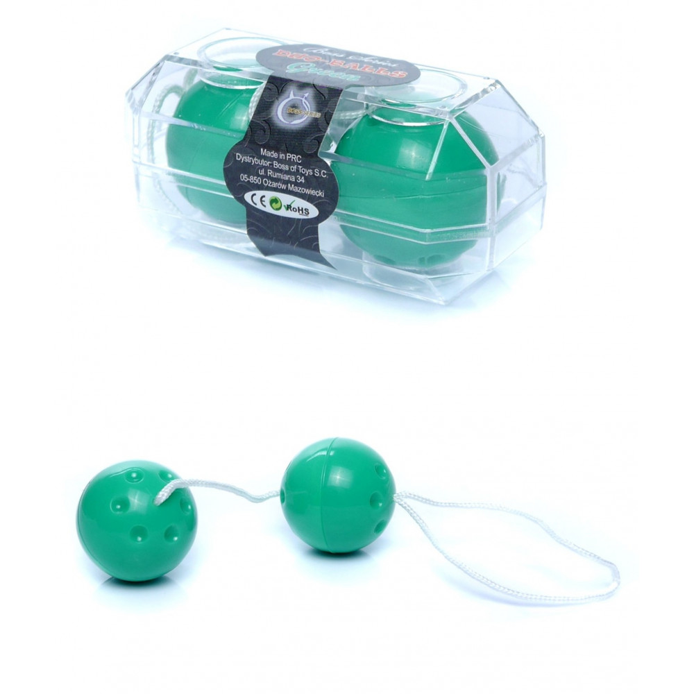 Вагинальные шарики - Вагинальные шарики Duo balls Green, BS6700025