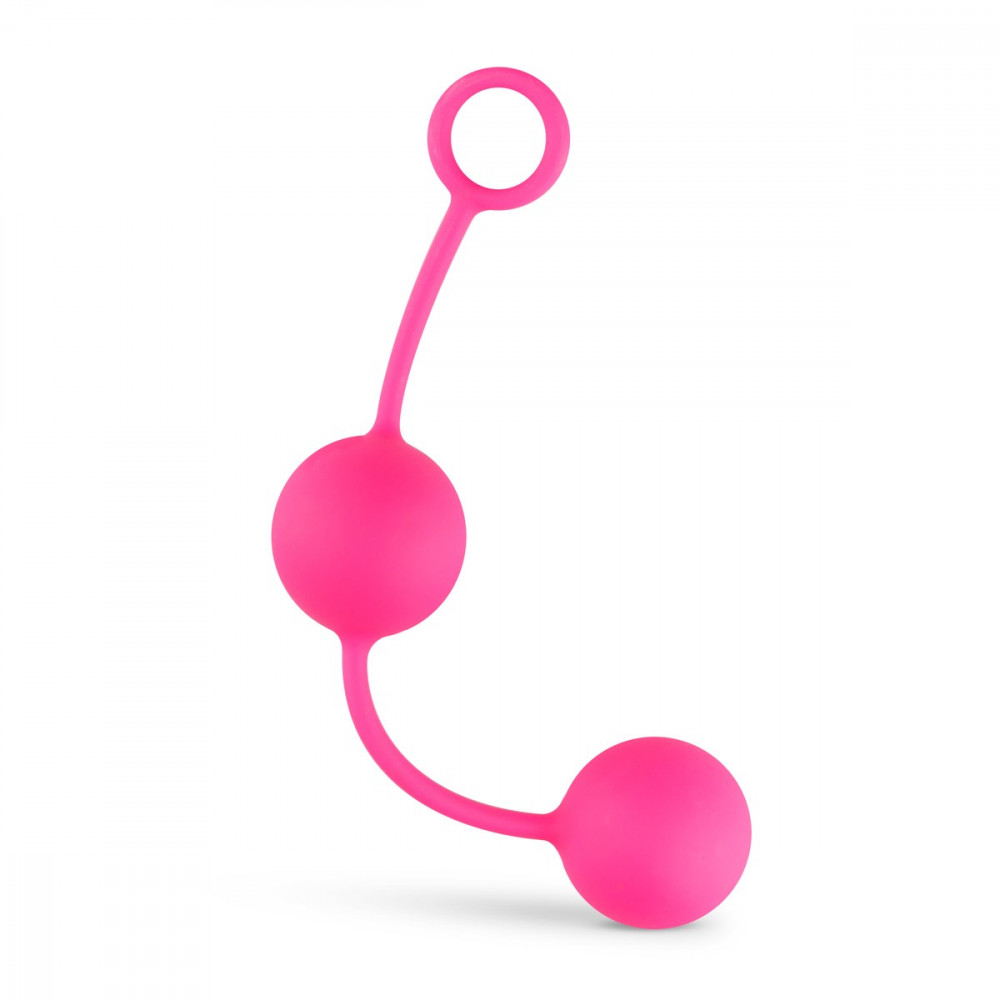 Секс игрушки - Вагинальные шарики со смещенным центром тяжести Love Balls With Counterweight - Pink 4