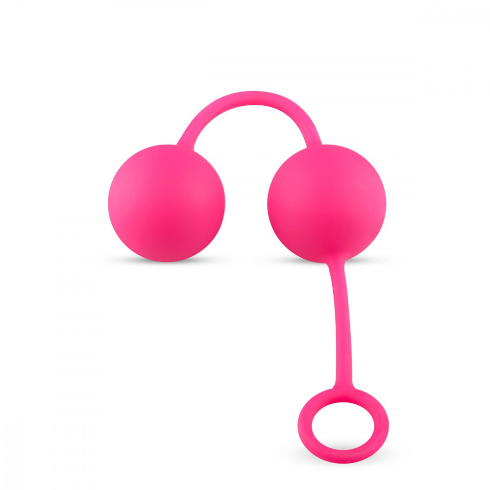 Секс игрушки - Вагинальные шарики со смещенным центром тяжести Love Balls With Counterweight - Pink 5