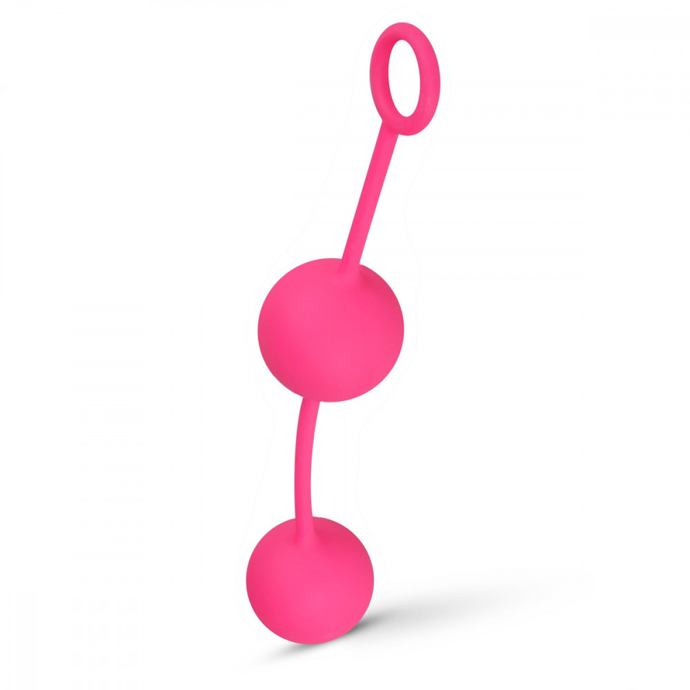 Секс игрушки - Вагинальные шарики со смещенным центром тяжести Love Balls With Counterweight - Pink 3