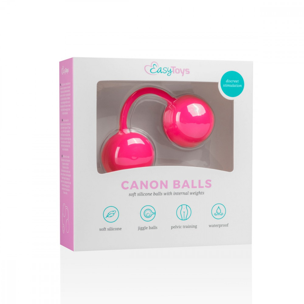 Секс игрушки - Вагинальные шарики со смещенным центром тяжести Love Balls With Counterweight - Pink 1