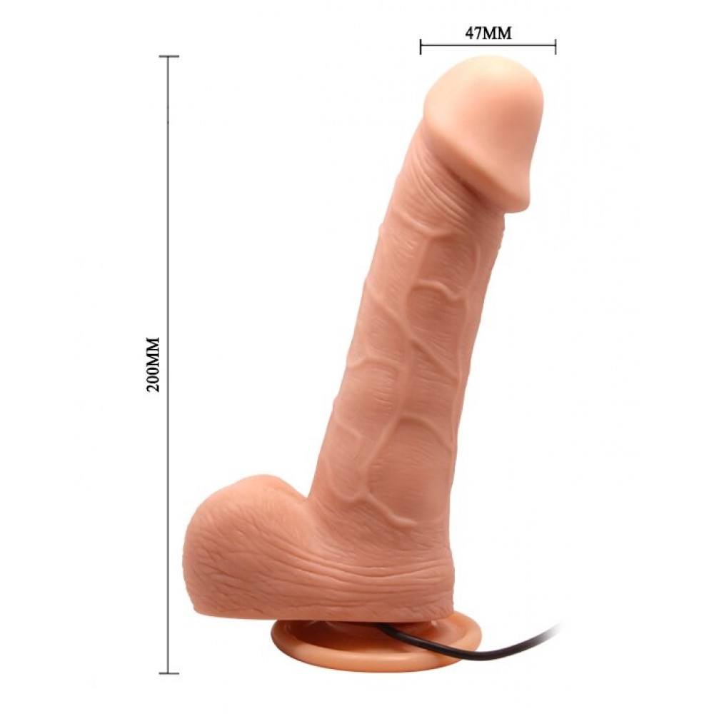  - Вибратор на присоске с функцией ротации BARBARA 7,8'' Ken MULTI-SPEED VIBRATOR, BW-008015R 7