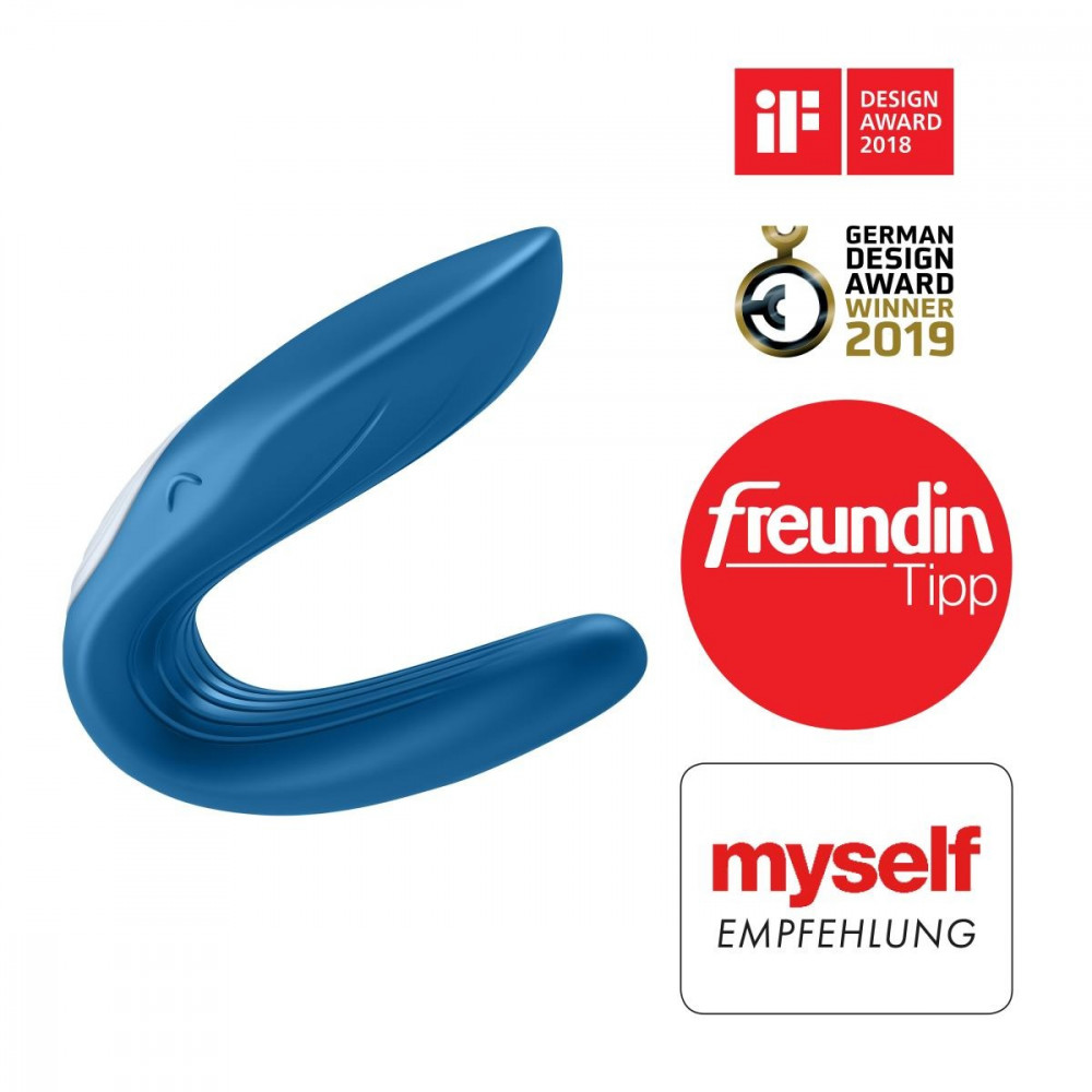 Різне - Вібромасажер для двох Satisfyer Partner Whale Couple, синій 3