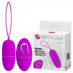 Виброяйцо с пультом ду Pretty Love - SELKIE, BI-014865W