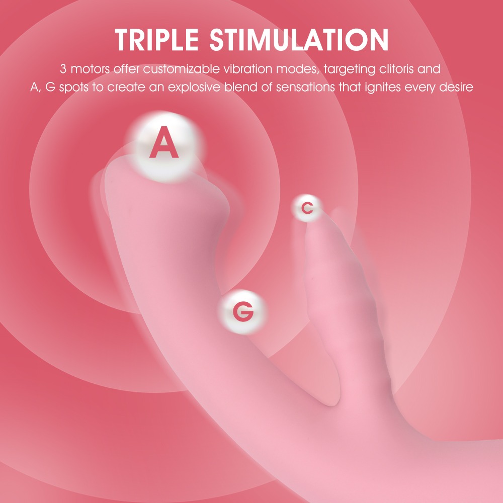Разное - Вибратор кролик CHISA Aphrovibe The Unicorn для стимуляции точки G, розовый 4