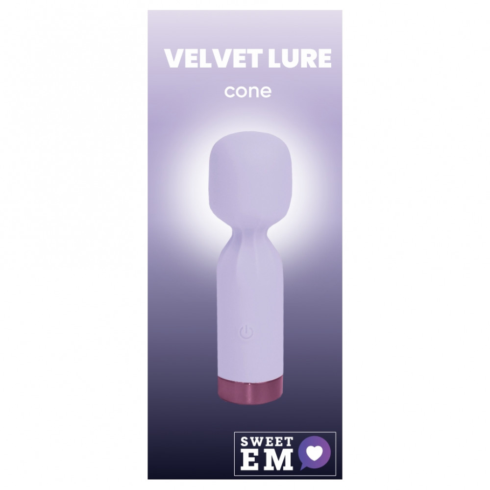 Для LGBTQ+ - Вібратор-мікрофон Sweet Em, 10 віброрежимів, фіолетовий, 12.5 х 3.8 см