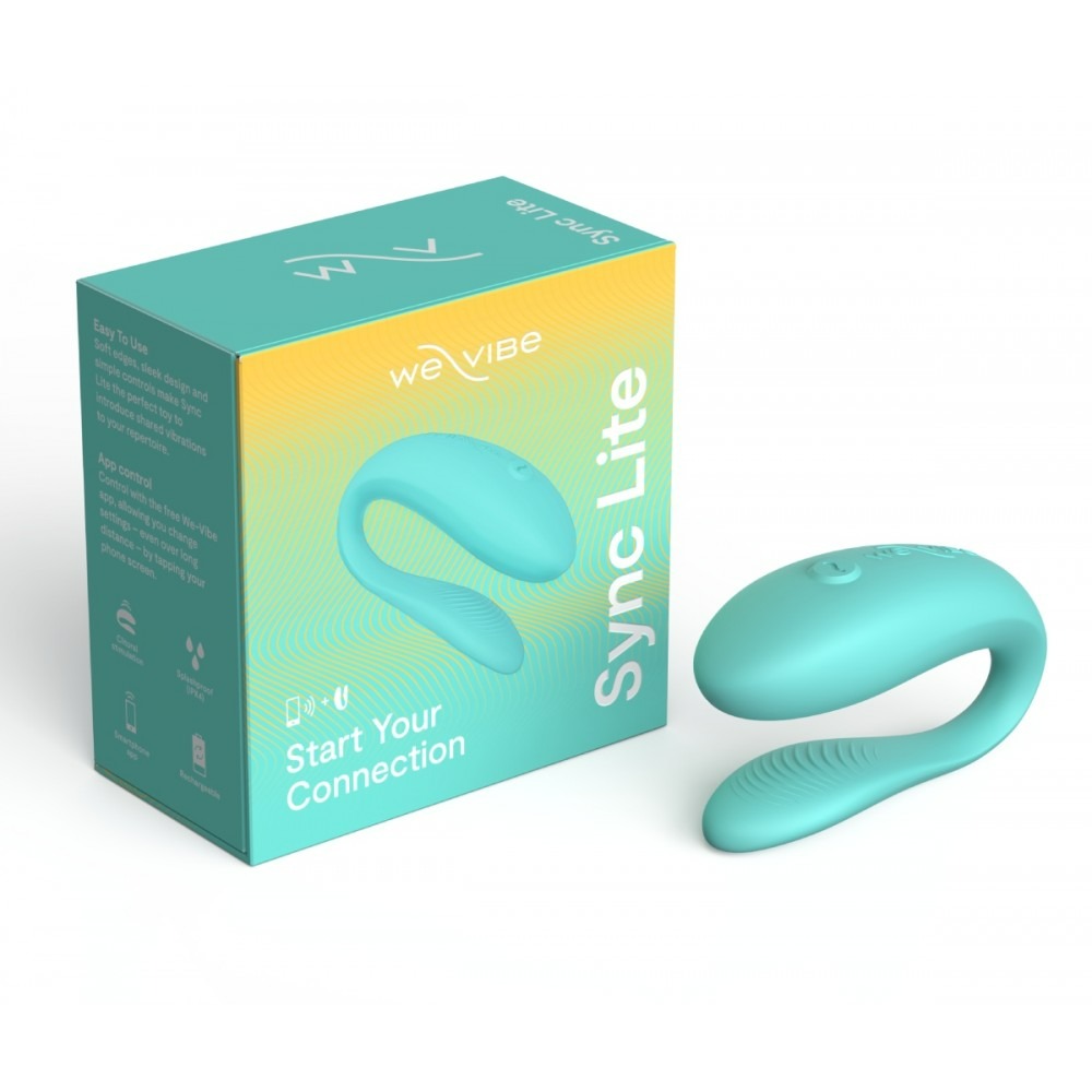 Секс игрушки - Инновационный смарт вибратор для пар Sync Lite We-Vibe, силиконовый, мятный