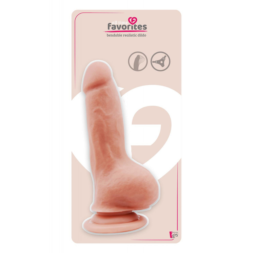 Фаллоимитаторы - Фаллоимитатор ALL TIME FAVORITES BENDABLE DILDO FLESH 1