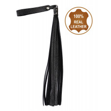 Флогер з натуральної шкіри Flirty Soft Leather - Black, BM-00027