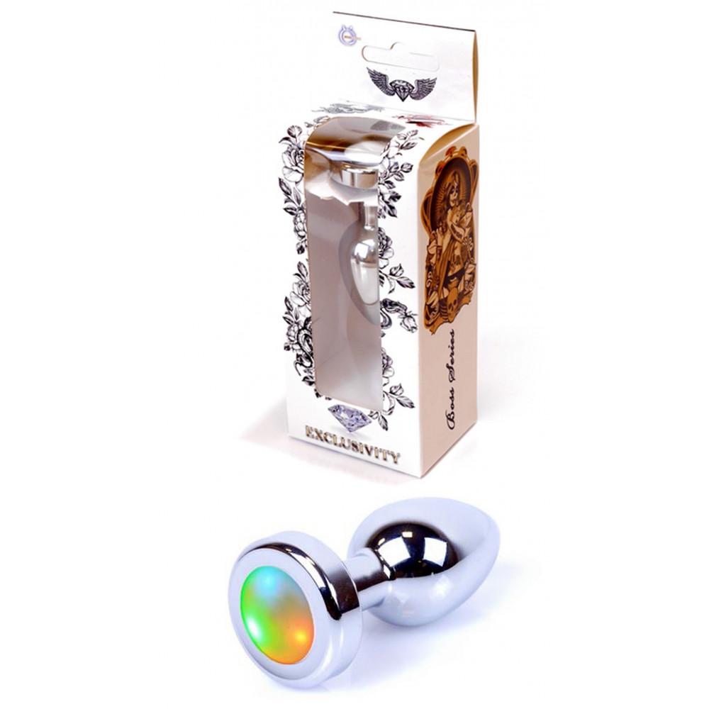 Анальные игрушки - Анальная пробка Boss Series - Jewellery PLUG Disco Flashlight S, BS6400007