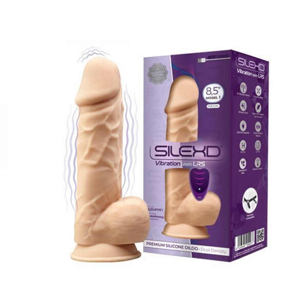 Секс игрушки - Фаллоимитатор с вибрацией SilexD Norman Vibro Flesh (Model 1 size 8,5