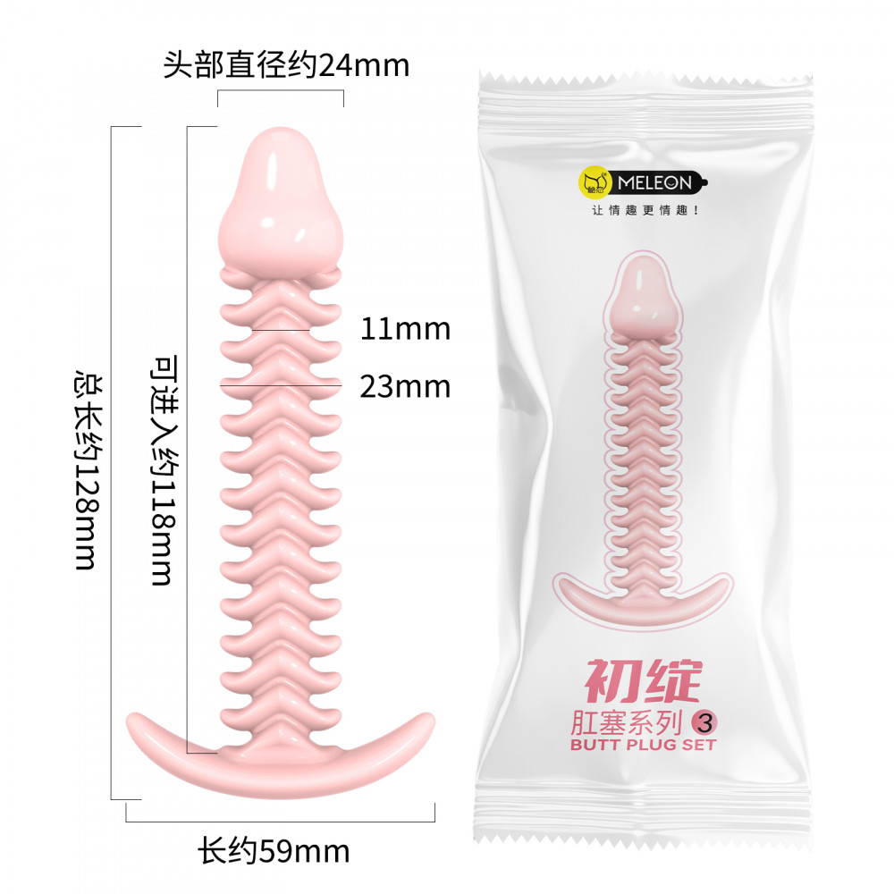 Анальные игрушки без вибрации - Анальная пробка Meleon - First Bloom Butt Plug, AP-01 6