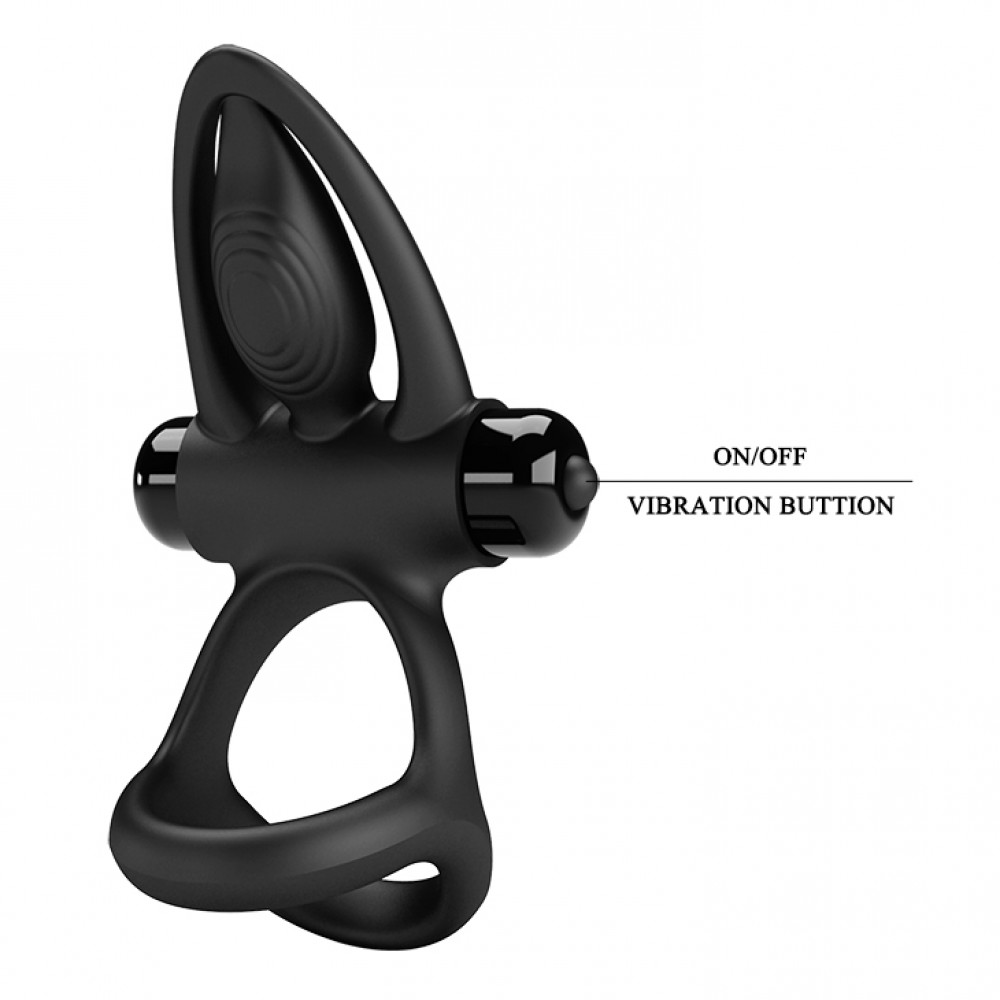 Різне - Ерекційне вібро кільце Pretty Love - Vibration Cock Ring, 10 vibration functions, BI-210306-1 8