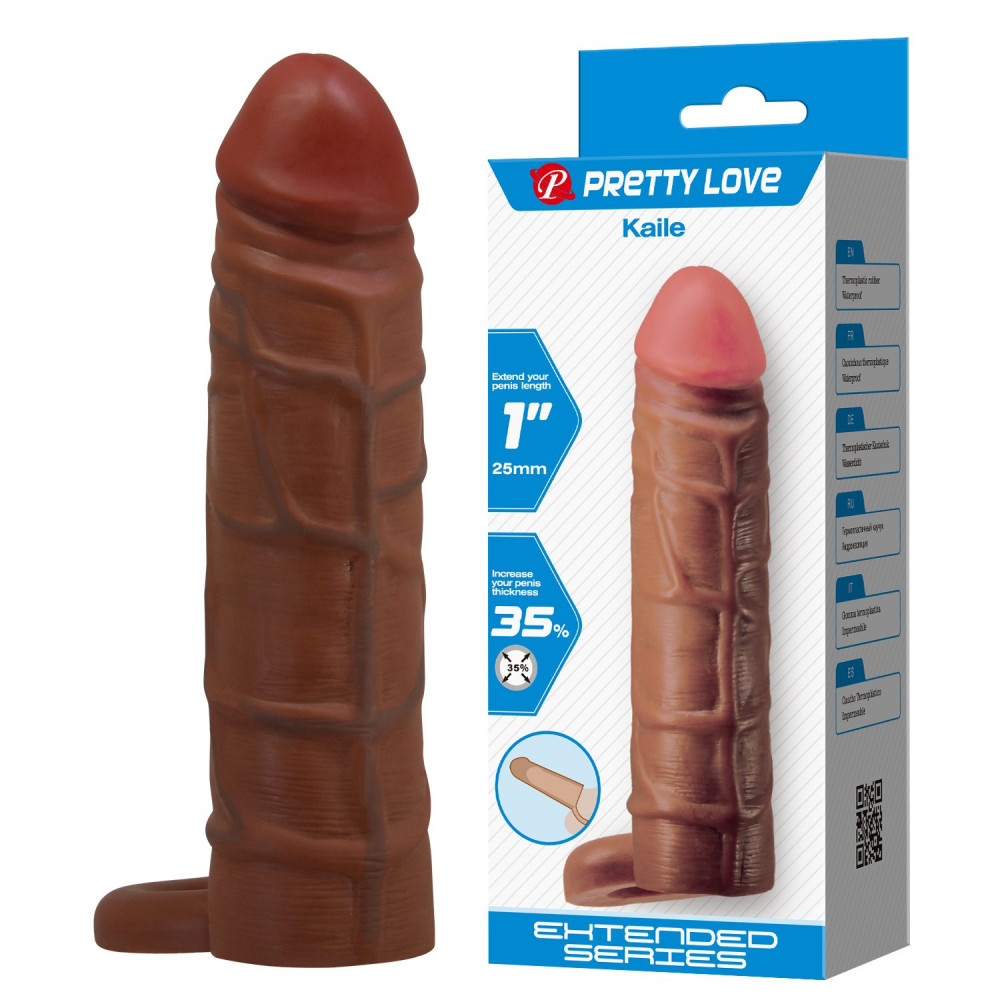  - Подовжуюча насадка презерватив Pretty Love - Kaile 1