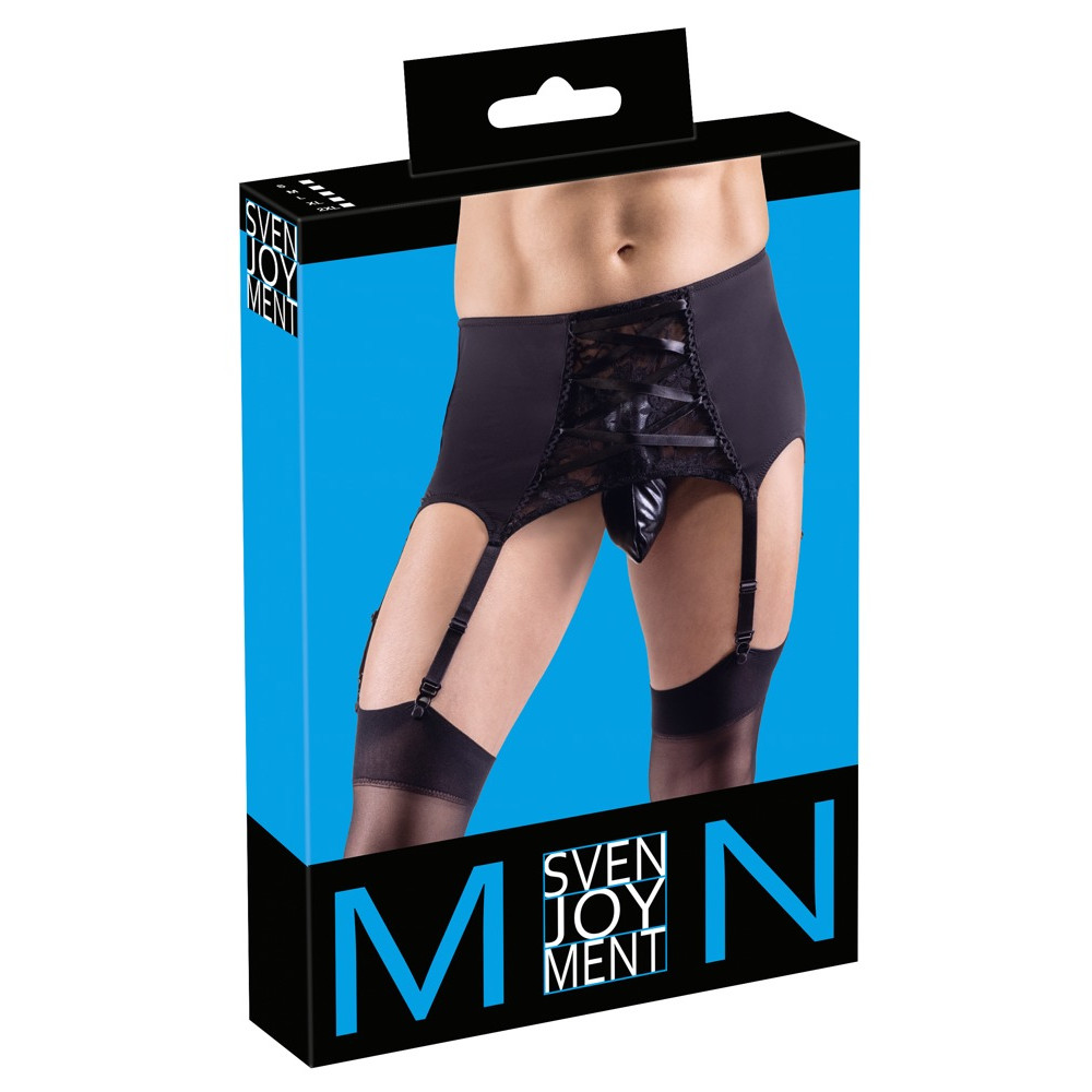 Эротическое белье - Комплект мужской Men's Suspender Belt M