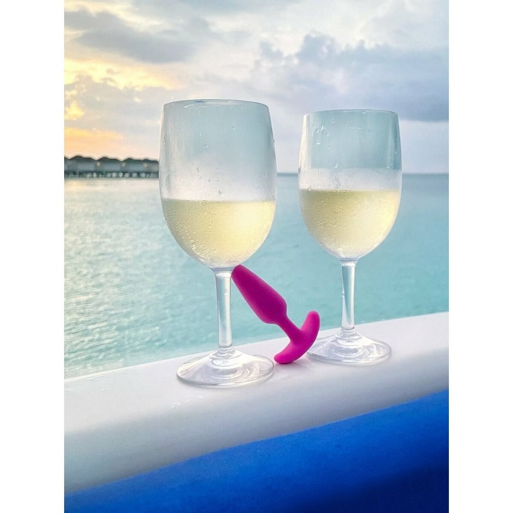 Анальные игрушки с вибрацией - Анальная пробка с вибрацией XS Gplug Gvibe, розовая, 7 х 2 см 3