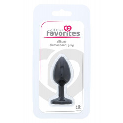 Анальная пробка ALL TIME FAVORITES SILICONE DIAMOND PLUG