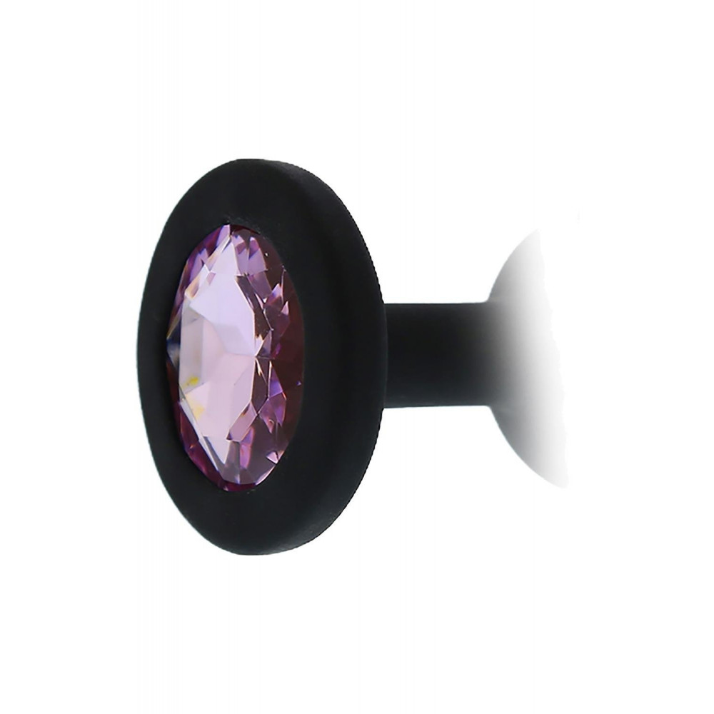 Анальные игрушки без вибрации - Анальная пробка ALL TIME FAVORITES SILICONE DIAMOND PLUG 3