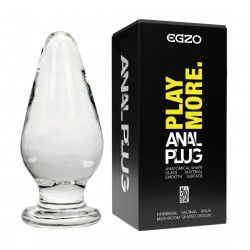 Анальний плаг зі скла EGZO EAP-A (довжина 11 см, діаметр 4,6 см )