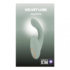 Безконтактний вібратор з подвійною стимуляцією та підігрівом Sweet Em, сірий