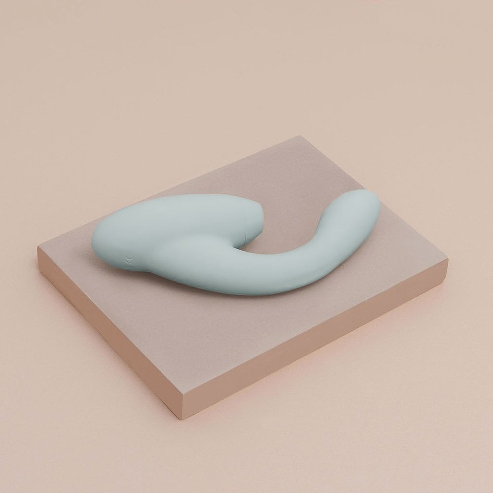 Різне - Безконтактний вібратор з подвійною стимуляцією та підігрівом Sweet Em, сірий 3