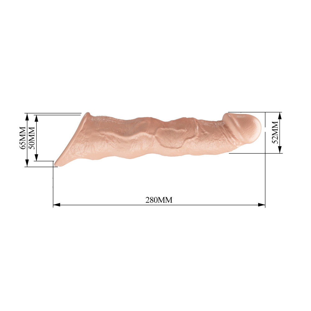  - Подовжуюча насадка Pretty Love - Extension Penis Sleeve with Modular Length Blocks, BI-026280 7