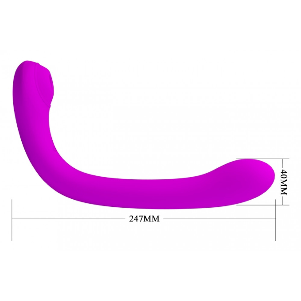  - Двосторонній вібратор з вакуумною кліторальною стимуляцією Pretty Love - Alex, BI-040126 7