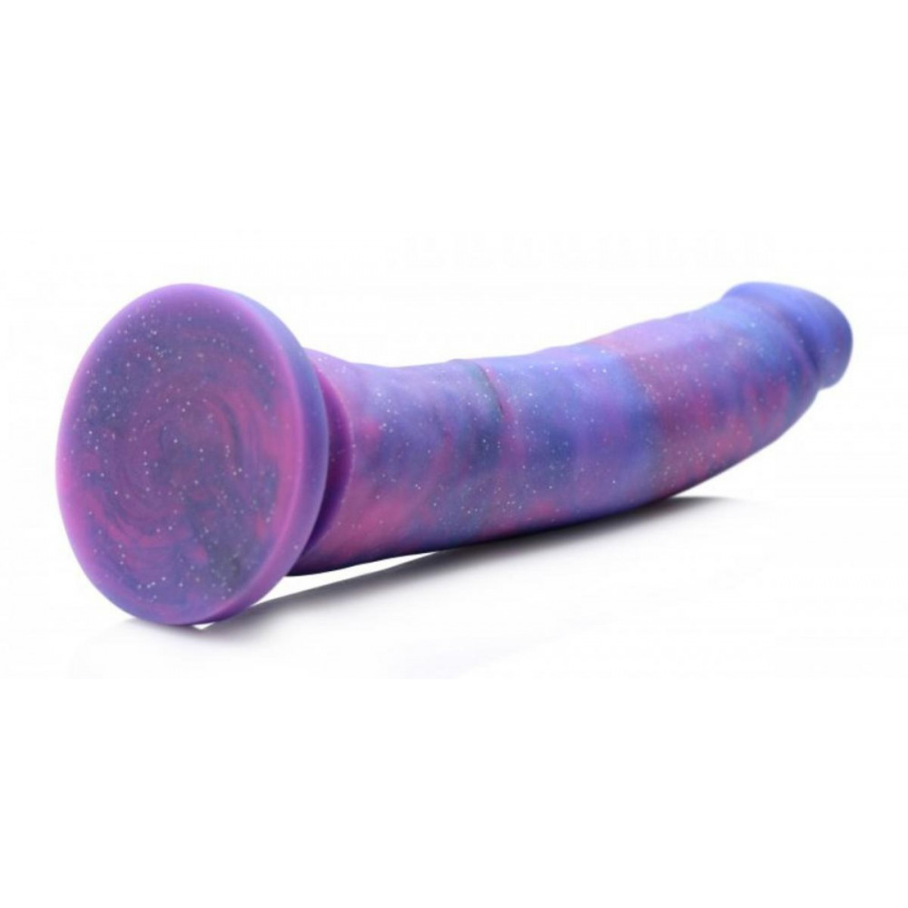 Секс игрушки - Фаллоимитатор реалистичный, с блестками, фиолетовый, 20.3 см 4