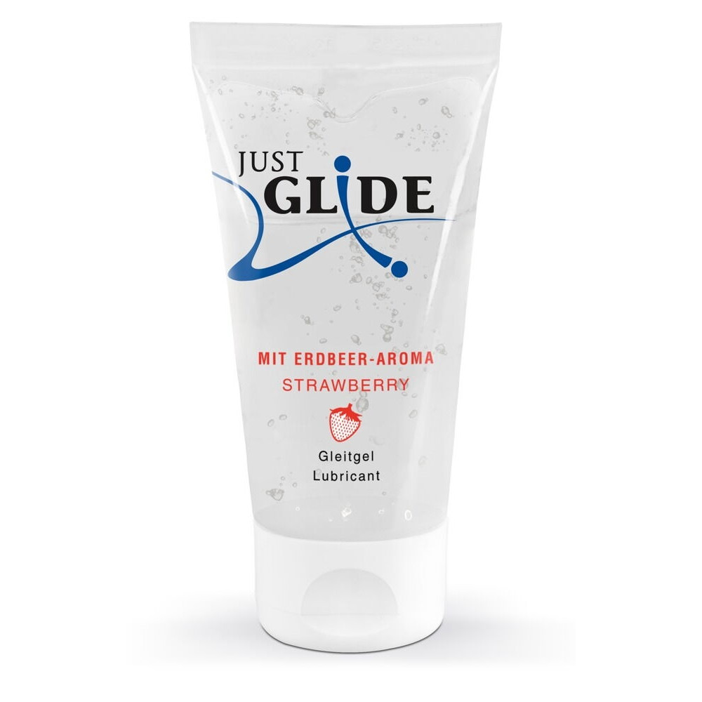Різне - Гель-лубрикант Just Glide - Strawberry, 50 ml