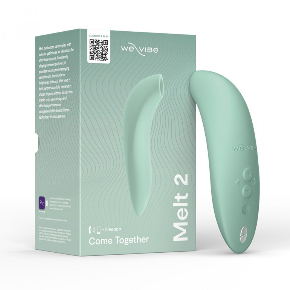 Вакуумний вібратор - Кліторальний вакуумний смарт-стимулятор We-Vibe Melt 2 м'ятний