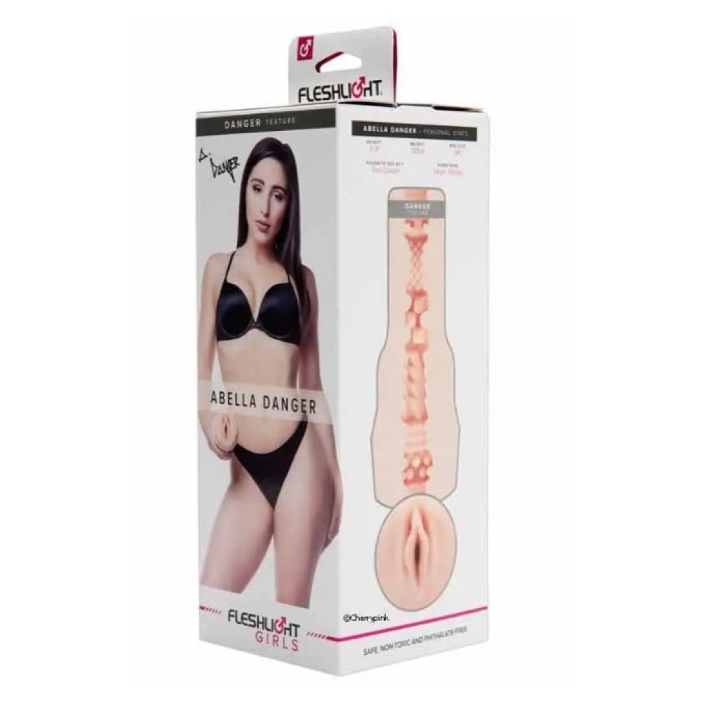 Секс игрушки - Мастурбатор в колбе вагина, Fleshlight Girls Abella Danger Danger Signature Vagina (RP), киберкожа 7