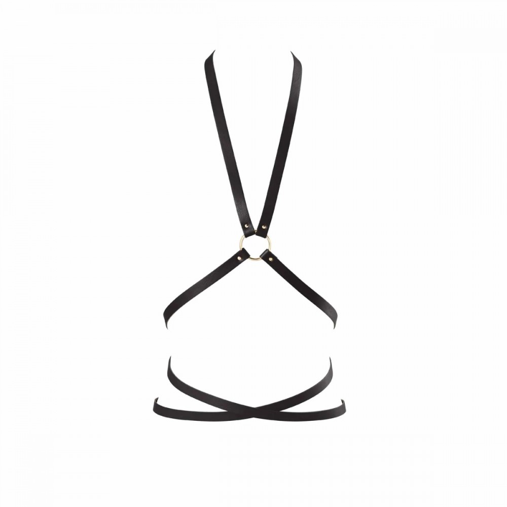 Різне - Портупея з екошкіри Bijoux Indiscrets Maze – Multi-Way Body Harness Black 4
