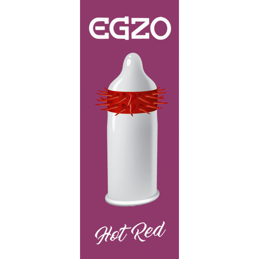 Презервативы - Презервативы EGZO Hot Red 1