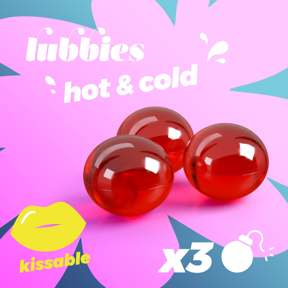  - Кульки для масажу Crushious Lubbies з охолоджувальним та зігрівальним ефектом, 3 шт