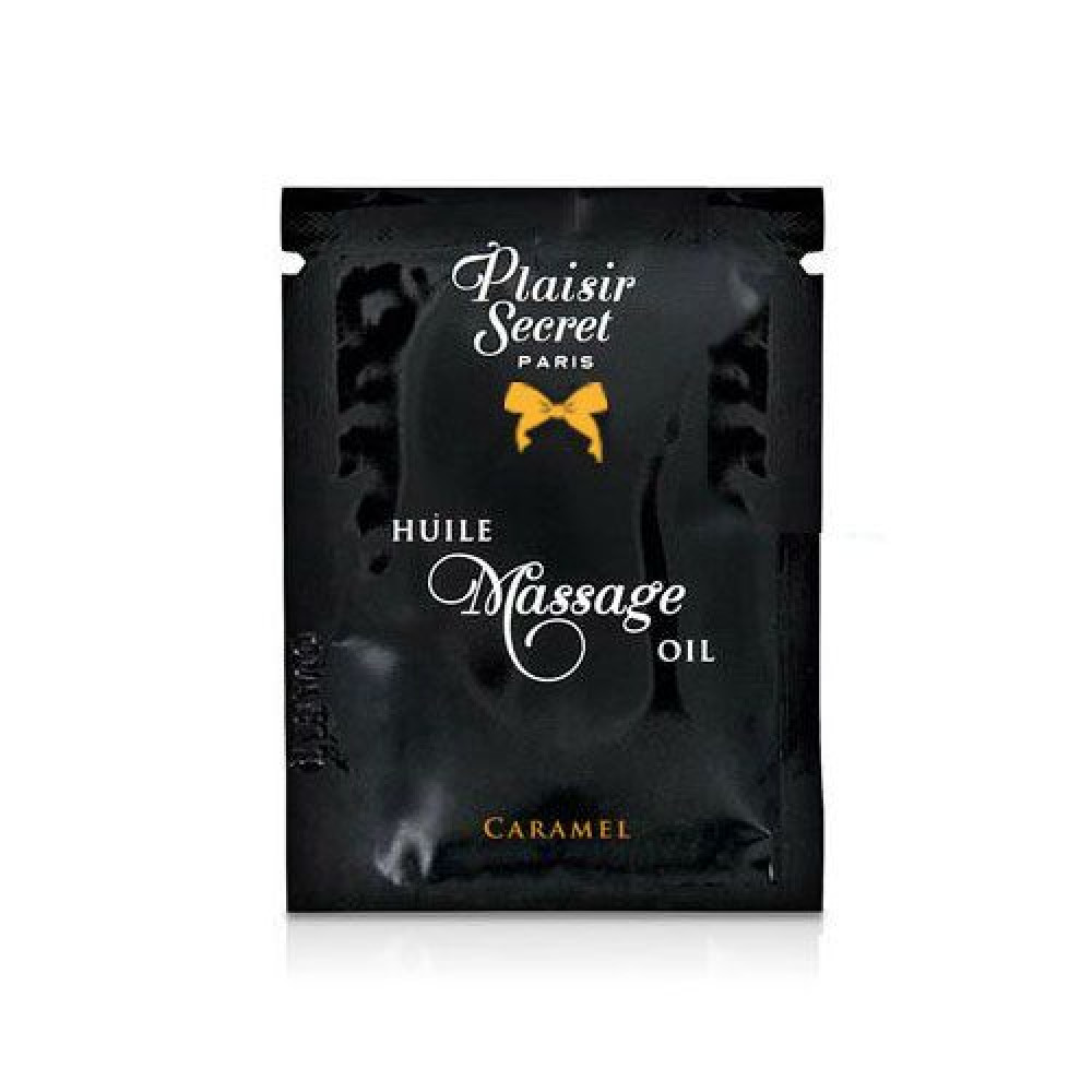 Массажные масла - Пробник массажного масла Plaisirs Secrets Caramel (3 мл)
