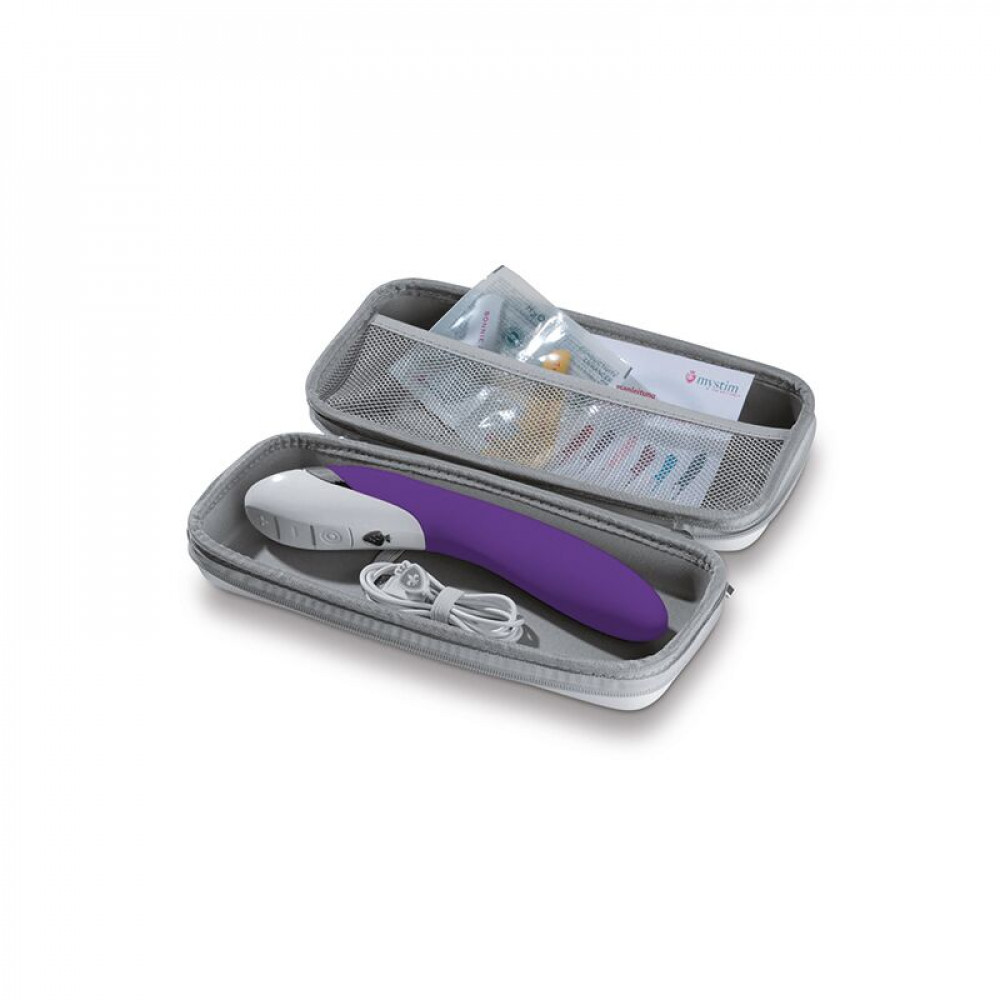 Классический вибратор - Мощный вибратор Mystim Sassy Simon Purple с двумя моторами и стимулирующим рельефом 10