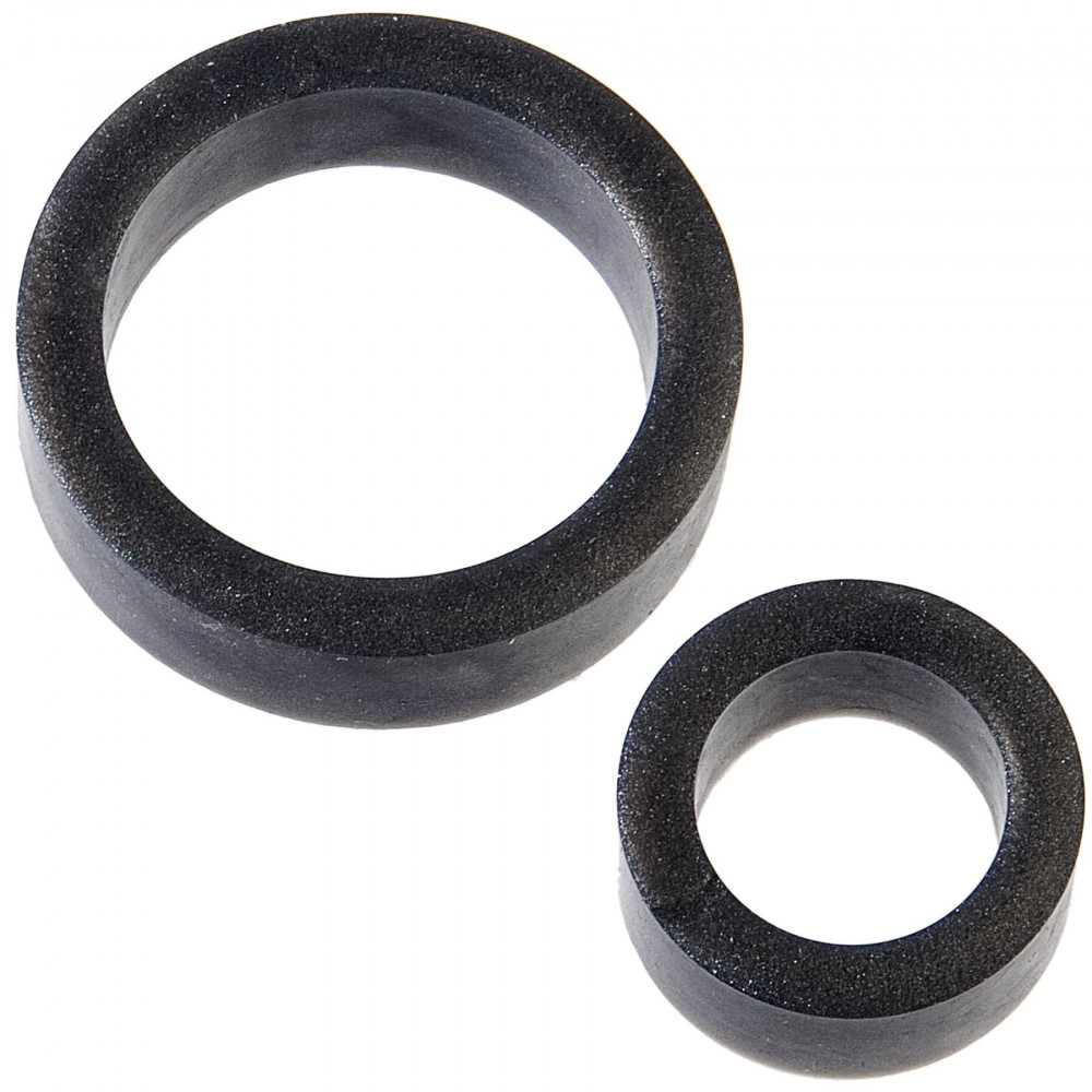 Эрекционное кольцо - Набор эрекционных колец Doc Johnson Platinum Premium Silicone - The C-Rings - Charcoal