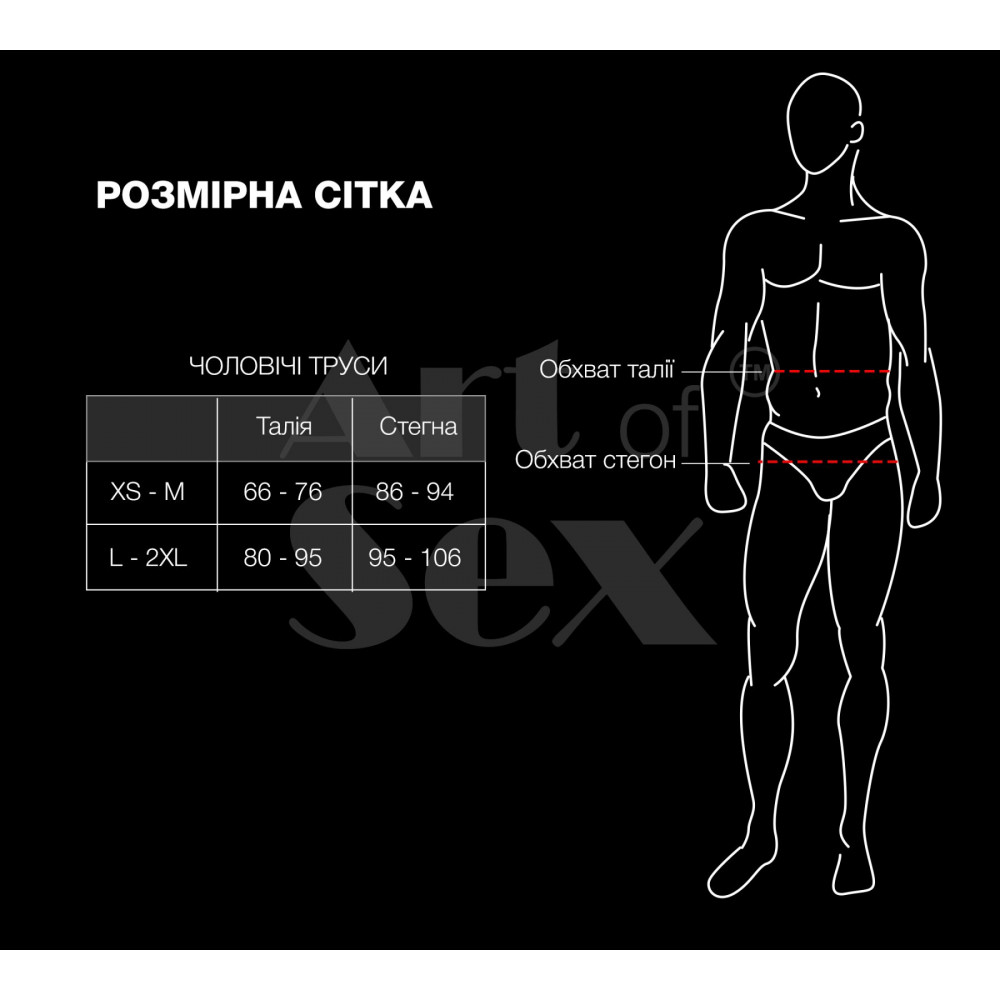 Стринги, трусы и шорты - Мужские трусы XS-2XL с силиконовой анальной пробкой Art of Sex - Joni plug panties size S Black 1
