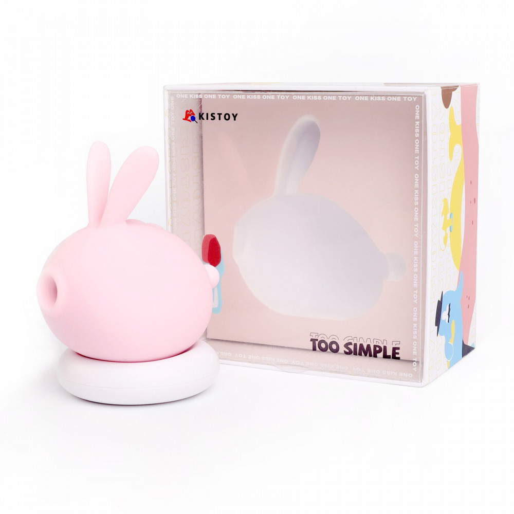 Вакуумный вибратор - Вакуумный клиторальный стимулятор с вибрацией KISTOY Too Simple Pink 5