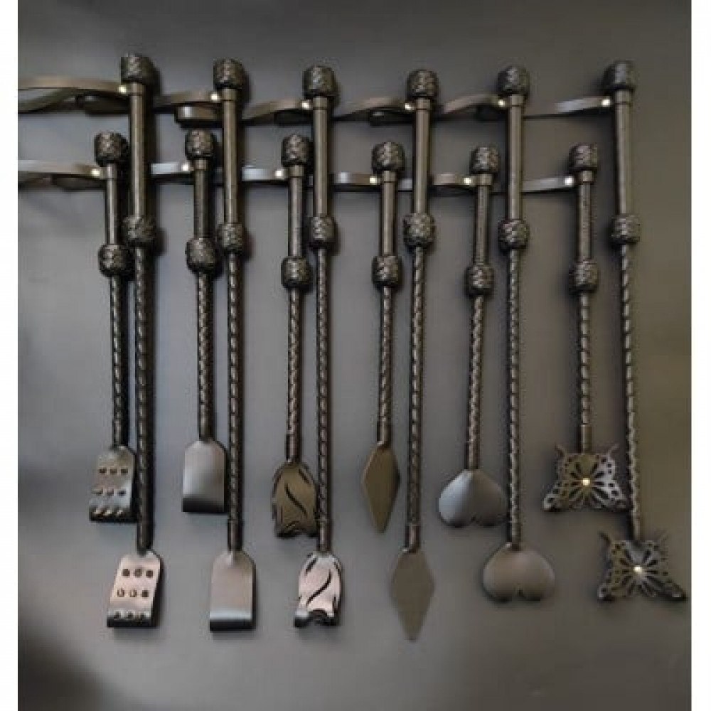 Різне - Стек із шипами БДСМ Candy Hero шкіра, короткий, чорний 1