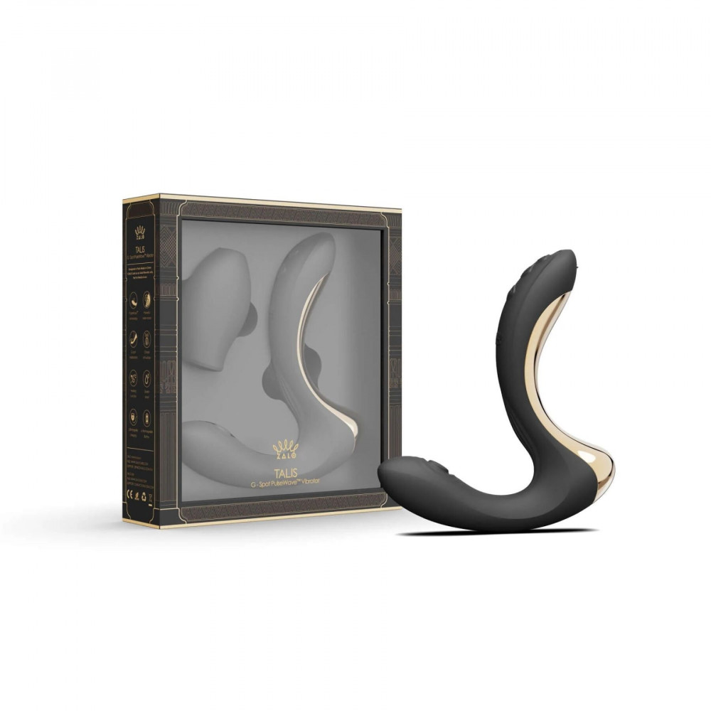 Стимулятор точки G - Вибратор Zalo – Talis G-Spot PulseWave Vibrator Obsidian Black 4