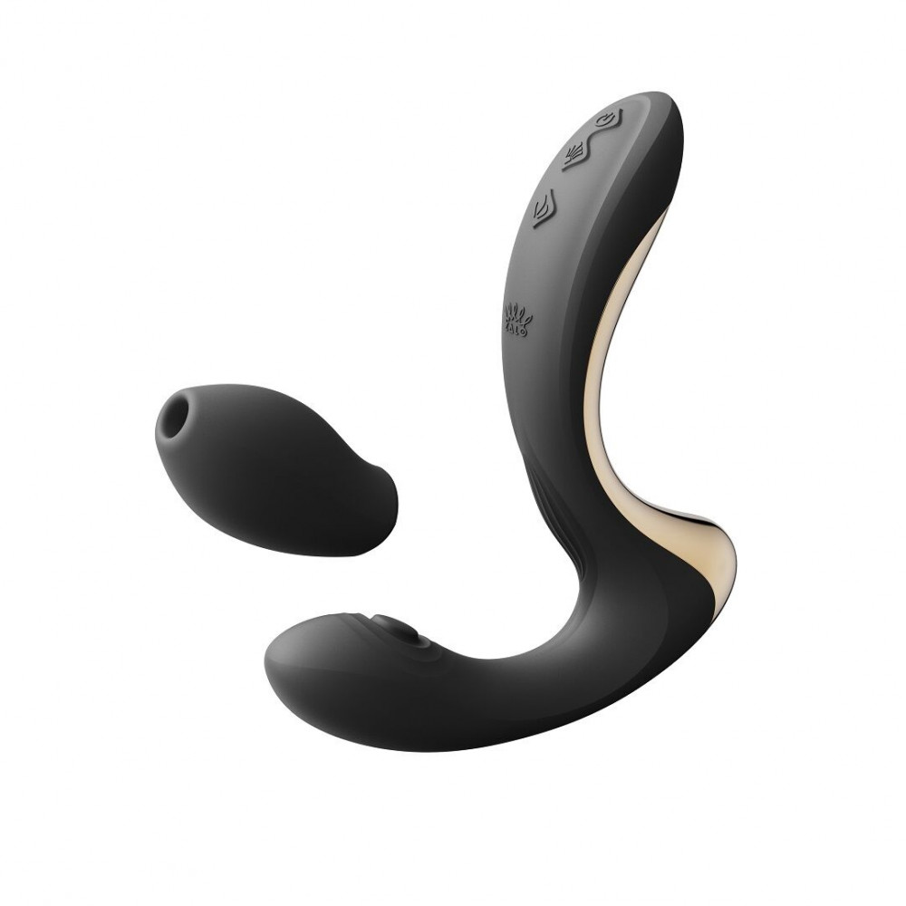 Стимулятор точки G - Вибратор Zalo – Talis G-Spot PulseWave Vibrator Obsidian Black