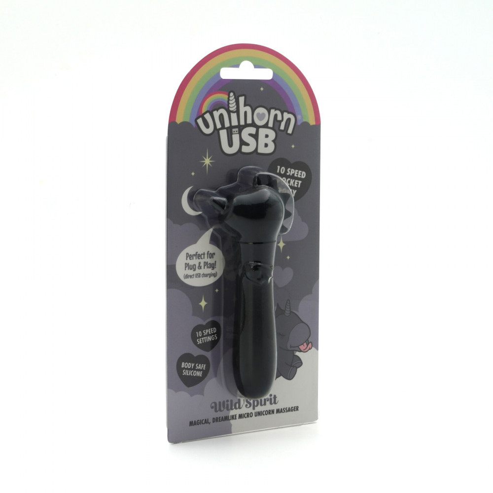 Вибропули и мини-вибраторы - Вибратор-единорожка Unihorn USB Bullet – Wild Spirit, вибропуля, USB-зарядка, 10 режимов 3