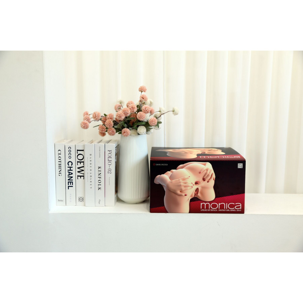 Мастурбатори без вібрації - Мастурбатор-попа Naked Factory MONICA, вагіна + анус, 2 канали, дуже реалістичний, наскрізний 8