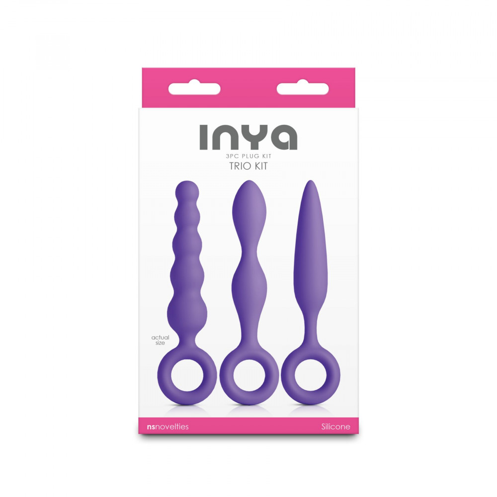 Анальные игрушки - Набор анальных игрушек NS Novelties INYA - Trio Kit - Purple 2