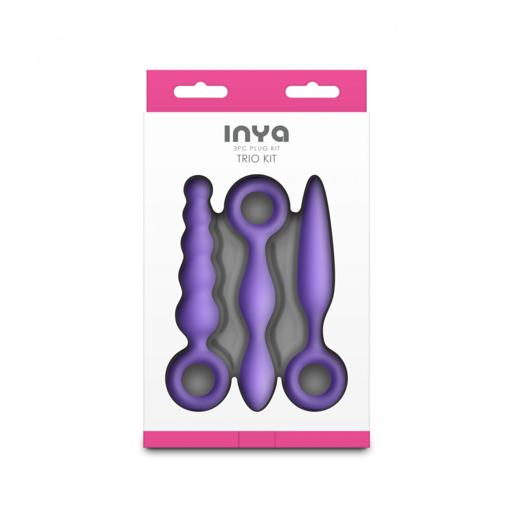 Анальные игрушки - Набор анальных игрушек NS Novelties INYA - Trio Kit - Purple 3